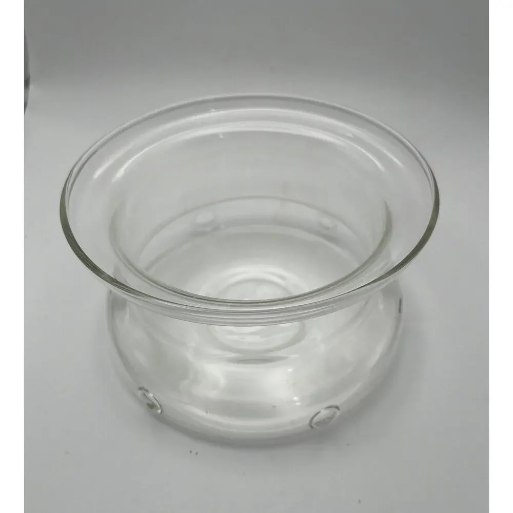 Vtg Villeroy & Boch Rooster Design Fondue Pot With Glass Insert & Lid Porcelain